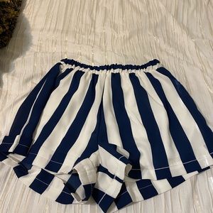 Navy and white dressy shorts